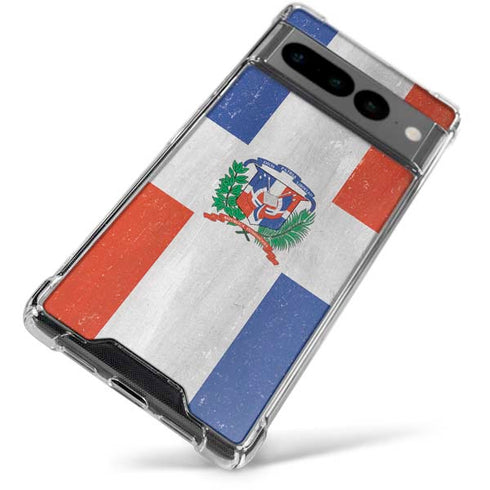Dominican Republic Flag Faded Google Pixel 7 Pro Clear Case